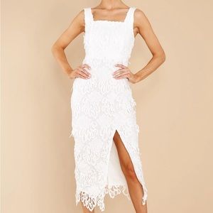 White Lace MIDI Dress